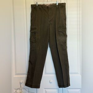 Dockers Olive green flat front Cargo Pants